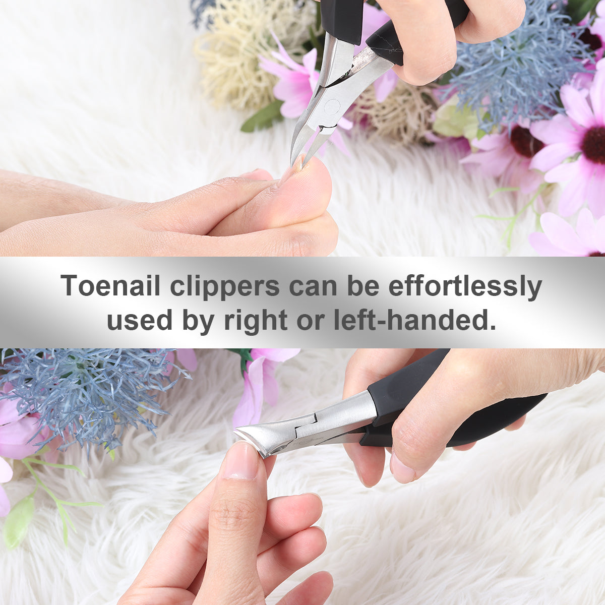 Norchan Toenail Clippers Set, 4 Pack Nail Nippers Kit for Ingrown / Thick Nail Clippers